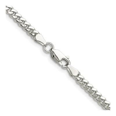 Sterling Silver 3.4mm Domed Curb Chain – view 3