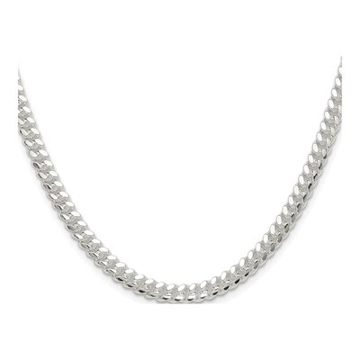 Sterling Silver 5.7mm Domed Curb Chain – view 2