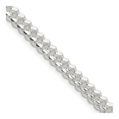 Sterling Silver 5.7mm Domed Curb Chain
