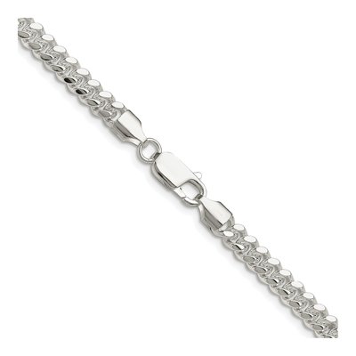 Sterling Silver 5.7mm Domed Curb Chain – view 3