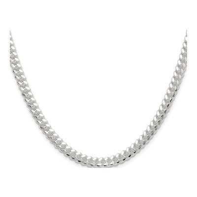 Sterling Silver 5.7mm Domed Curb Chain – view 2