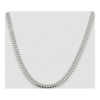 Sterling Silver 6.4mm Domed Curb Chain – view 4