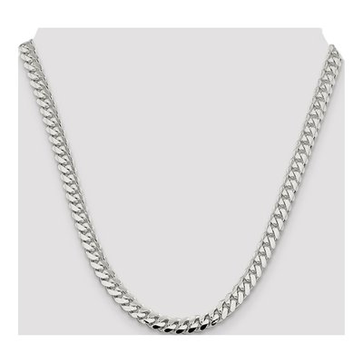 Sterling Silver 7mm Domed Curb Chain – view 4
