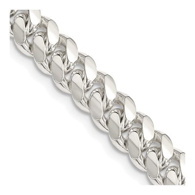 Sterling Silver 7mm Domed Curb Chain