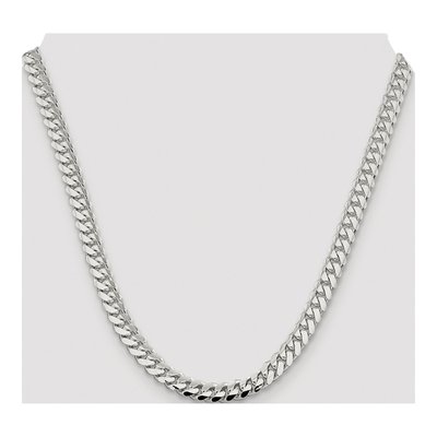 Sterling Silver 7mm Domed Curb Chain – view 4