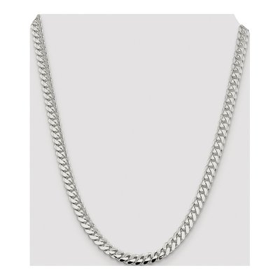 Sterling Silver 7mm Domed Curb Chain – view 4