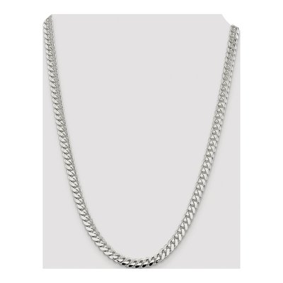 Sterling Silver 7mm Domed Curb Chain – view 4