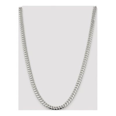 Sterling Silver 7mm Domed Curb Chain – view 4