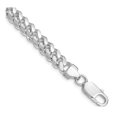 Sterling Silver 7mm Domed Curb Chain Bracelet