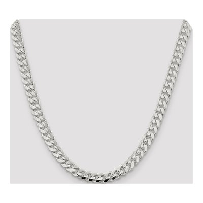 Sterling Silver 7.8mm Domed Curb Chain – view 4