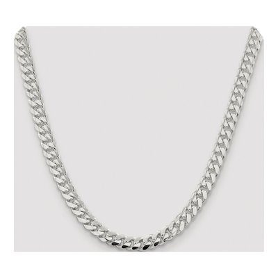 Sterling Silver 7.8mm Domed Curb Chain – view 4