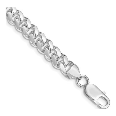 Sterling Silver 7.8mm Domed Curb Chain Bracelet