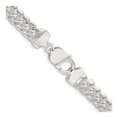 Sterling Silver 9mm Domed Curb Chain – view 3