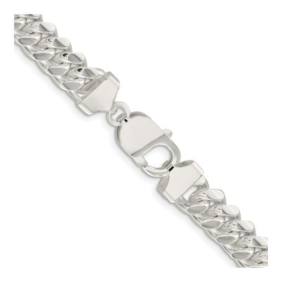 Sterling Silver 9mm Domed Curb Chain – view 3