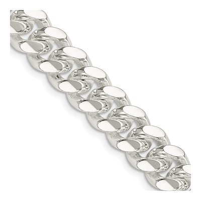 Sterling Silver 10.7mm Domed Curb Chain