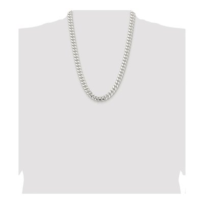 Sterling Silver 10.7mm Domed Curb Chain – view 4