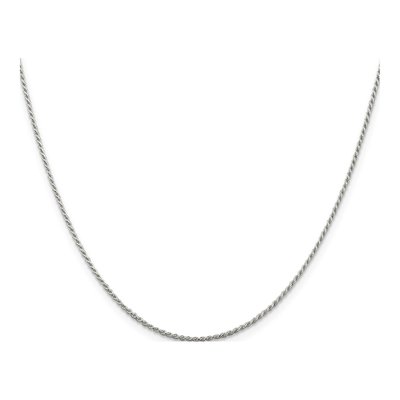 Sterling Silver 1.2mm Diamond-Cut Rope Chain – view 2