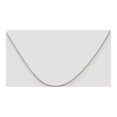 Sterling Silver 1.1mm Diamond-Cut Rope Chain – view 4