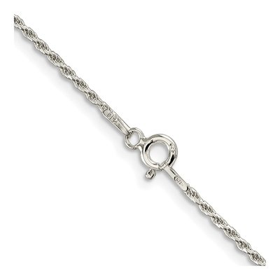 Sterling Silver 1.5mm Diamond-Cut Rope Chain – view 3