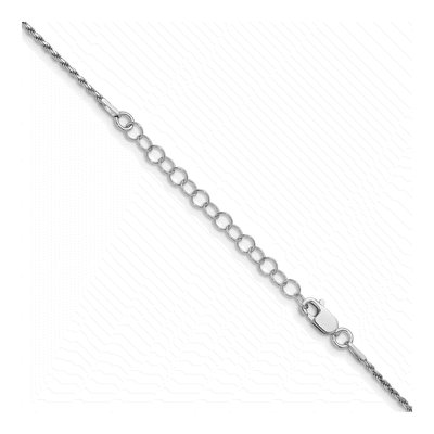Sterling Silver 1.5mm Diamond-Cut Rope Chain – view 4