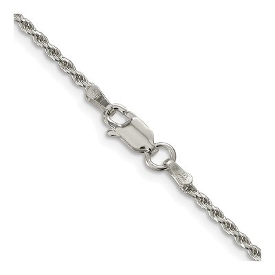 Sterling Silver 1.7mm Diamond-Cut Rope Chain – view 3