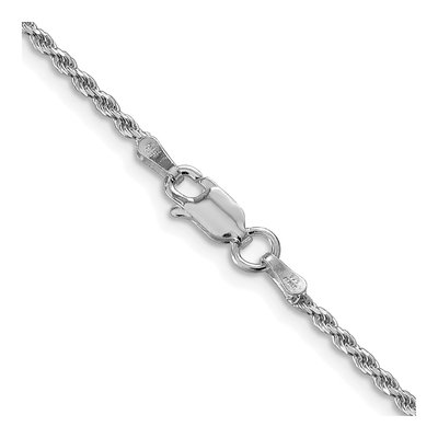Sterling Silver 1.7mm Diamond-Cut Rope Chain – view 3