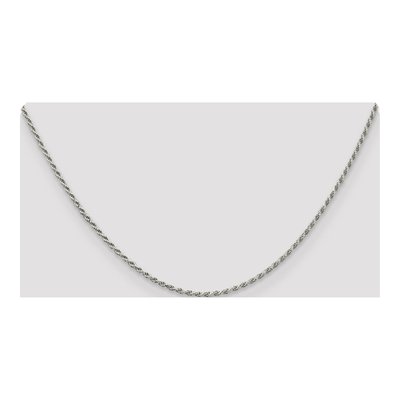 Sterling Silver 1.7mm Diamond-Cut Rope Chain – view 4