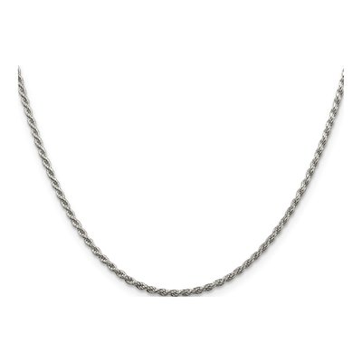 Sterling Silver 1.85mm Diamond-Cut Rope Chain – view 2