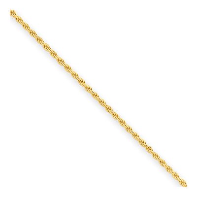 Gold-Plated Sterling Silver 1.85mm Diamond-Cut Rope Chain