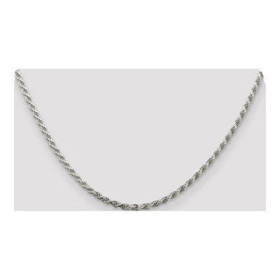 Sterling Silver 2.75mm Diamond-Cut Rope Chain – view 4