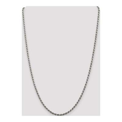Sterling Silver 2.75mm Diamond-Cut Rope Chain – view 2