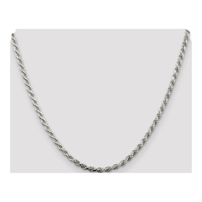 Sterling Silver 3.2mm Diamond-Cut Rope Chain – view 4