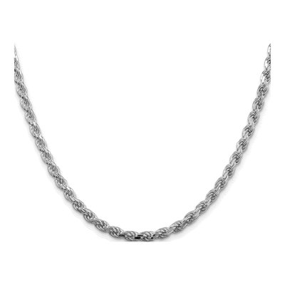 Sterling Silver 4.25mm Diamond-Cut Rope Chain – view 2