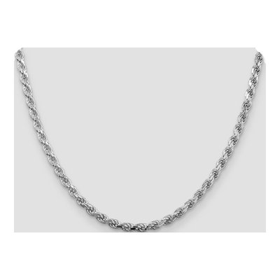 Sterling Silver 4.25mm Diamond-Cut Rope Chain – view 4