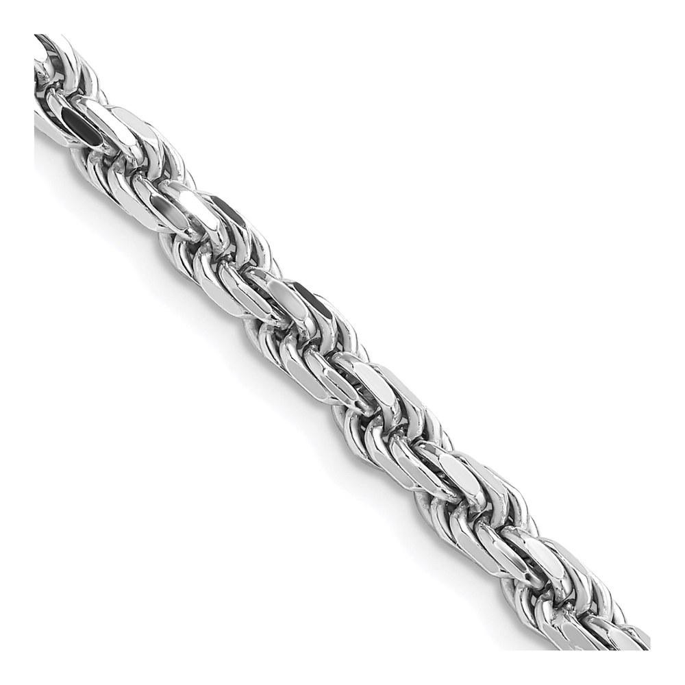 Sterling Silver 4.6mm Diamond-Cut Rope Chain