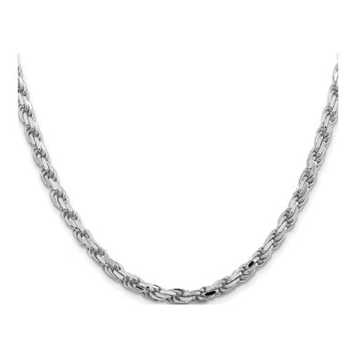 Sterling Silver 5.75mm Diamond-Cut Rope Chain – view 2