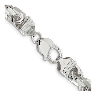 Sterling Silver 9mm Diamond-Cut Rope Chain – view 3
