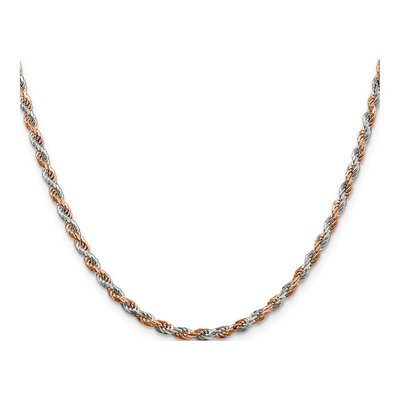 Sterling Silver 2.5mm Diamond-Cut Rope Chain – view 2