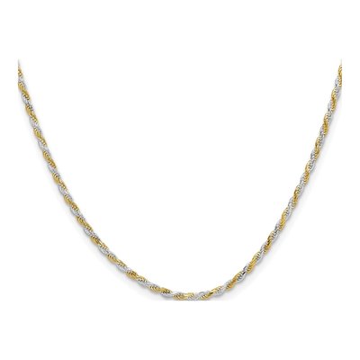 Sterling Silver 1.85mm Diamond-Cut Rope Chain – view 2
