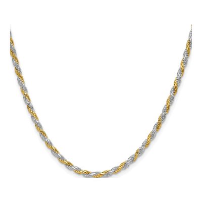 Sterling Silver 2.5mm Diamond-Cut Rope Chain – view 2