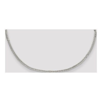 Sterling Silver 3mm Diamond-Cut Double Curb Chain – view 4