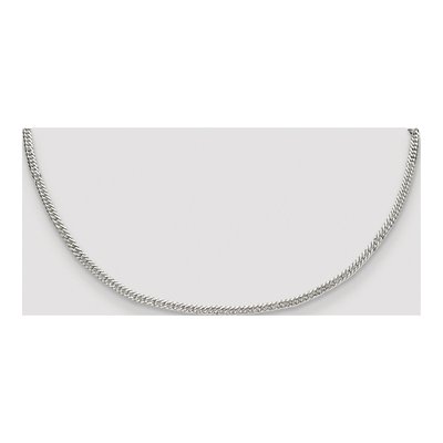 Sterling Silver 3mm Diamond-Cut Double Curb Chain – view 4