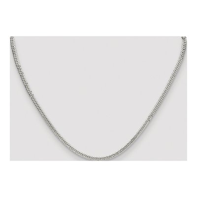 Sterling Silver 3mm Diamond-Cut Double Curb Chain – view 4