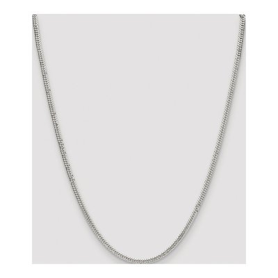 Sterling Silver 3mm Diamond-Cut Double Curb Chain – view 4