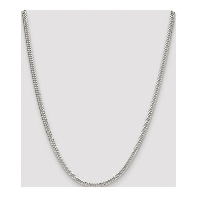 Sterling Silver 3.9mm Diamond-Cut Double Curb Chain – view 4