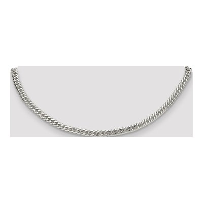 Sterling Silver 4.8mm Diamond-Cut Double Curb Chain – view 4