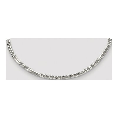 Sterling Silver 4.8mm Diamond-Cut Double Curb Chain – view 4