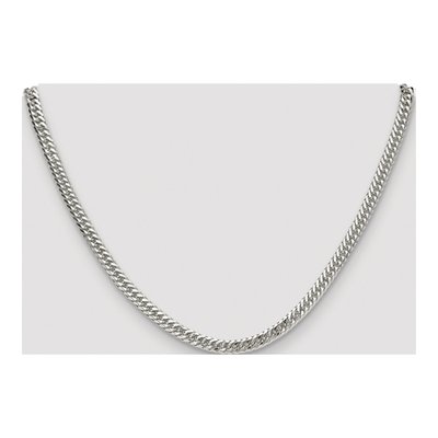 Sterling Silver 4.8mm Diamond-Cut Double Curb Chain – view 4