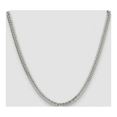 Sterling Silver 4.8mm Diamond-Cut Double Curb Chain – view 4