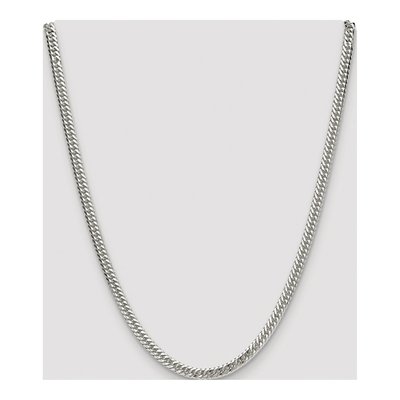 Sterling Silver 4.8mm Diamond-Cut Double Curb Chain – view 4